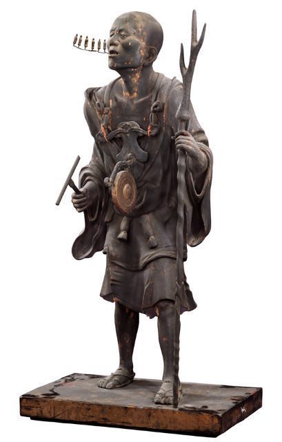 空也上人立像 六波羅蜜寺公認 空也上人立像 ポリストーン製塗装済完成品