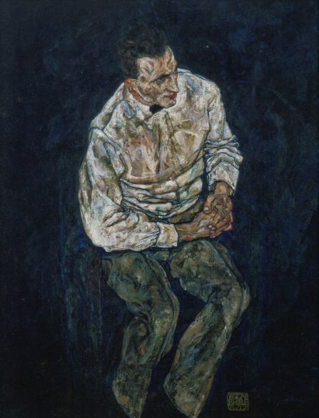 エゴンシーレ《カール・グリュンヴァルトの肖像》1917年.jpg